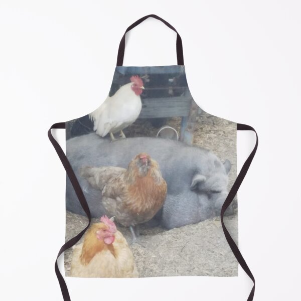 Item preview, pig and chickens can be friends designed and sold by Lizzilzil.