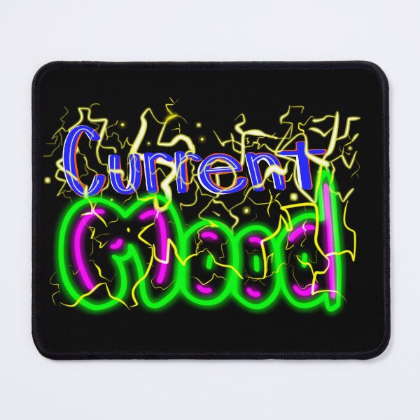 Item preview, Current Mood Neon Lightning Typography Design designed and sold by Misplay Mastermind.
