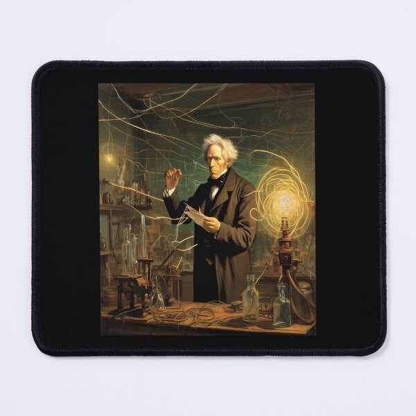 Item preview, "Faraday's Electromagnetic Revelation: Enlightenment in the 19th Century Laboratory" designed and sold by Artisticanvas.