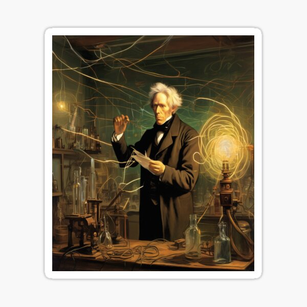 Item preview, "Faraday's Electromagnetic Revelation: Enlightenment in the 19th Century Laboratory" designed and sold by Artisticanvas.