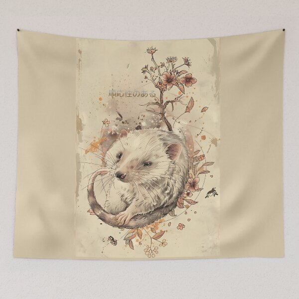 Item preview, Opossum Adaptability, Japanese Zen Art designed and sold by Bliss Find And Design.