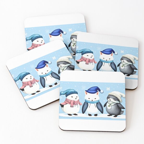 Item preview, Retro Winter Friends - Funny Holiday  designed and sold by Earth Nature Creations.
