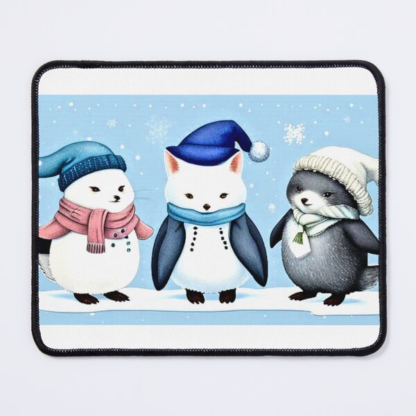 Item preview, Retro Winter Friends - Funny Holiday designed and sold by Earth Nature Creations.