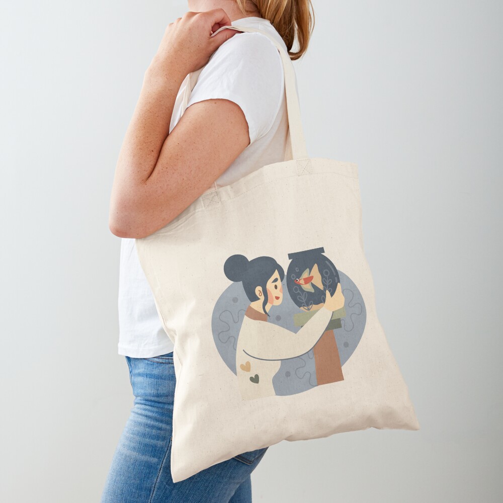Item preview, Cotton Tote Bag designed and sold by Tatsudraws.