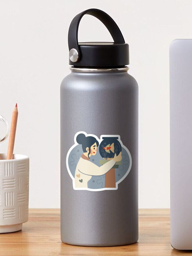 Thumbnail 1 of 3, Sticker, Pet Lovers - Fish designed and sold by Tatsudraws.