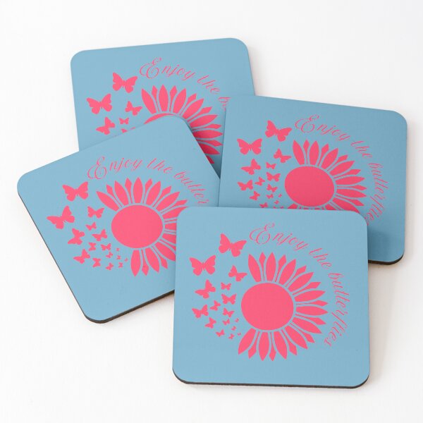 Item preview, Neon Coral Enjoy the Butterflies designed and sold by DreamsArtwear.