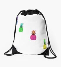 Colorful pineapple Drawstring Bag