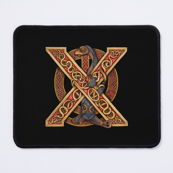 Item preview, Celtic Letter X designed and sold by Myra365Art.