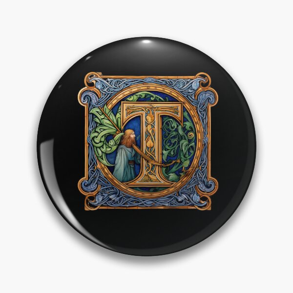 Item preview, Celtic Letter T designed and sold by Myra365Art.