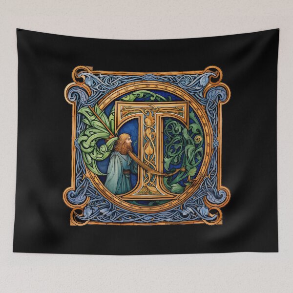 Item preview, Celtic Letter T designed and sold by Myra365Art.