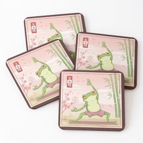 Item preview, Japanese Yoga Frog designed and sold by dillpicklee.