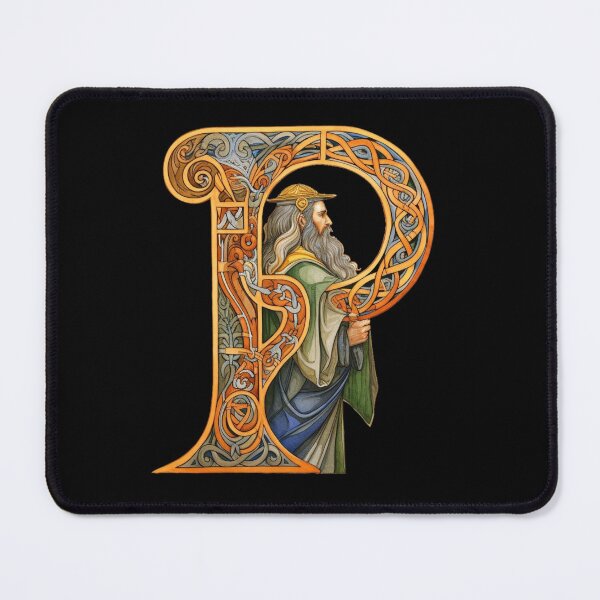 Item preview, Celtic Letter P designed and sold by Myra365Art.