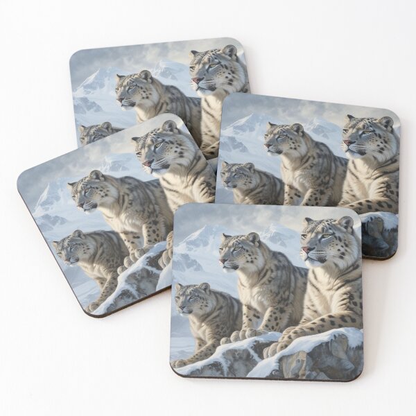 Item preview, Three majestic snow leopards designed and sold by InezPhotography.