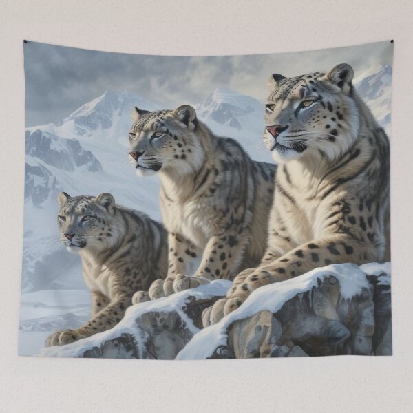 Item preview, Three majestic snow leopards designed and sold by InezPhotography.
