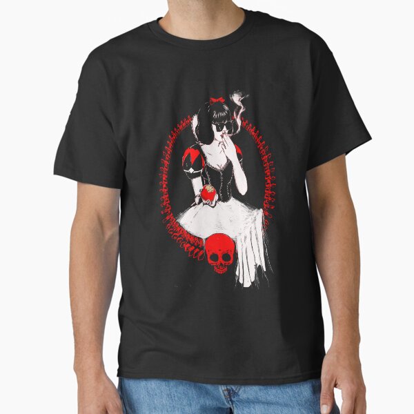 Item preview, Gothic Snow White Smoking - Dark Art Print designed and sold by trentnin.