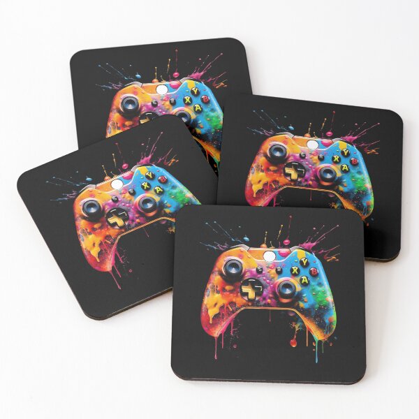 Item preview, Domestic Video Game Controller With Paint Spaltter designed and sold by The Mad Muffin.