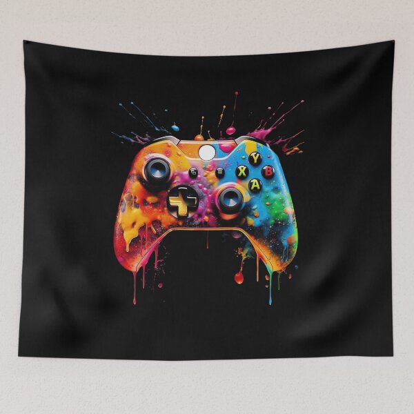 Item preview, Domestic Video Game Controller With Paint Spaltter designed and sold by The Mad Muffin.