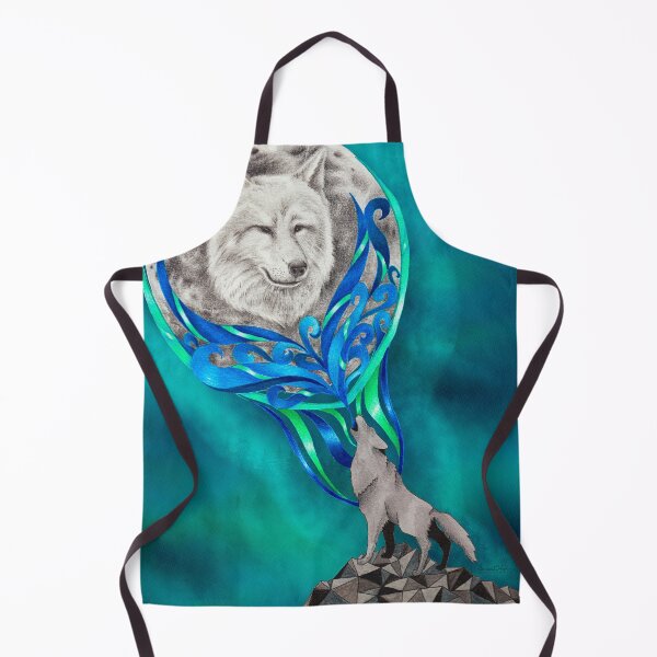 Item preview, Wolf Spirit Animal, Moon Spirit, Variant 2 designed and sold by Free-Spirit-Meg.
