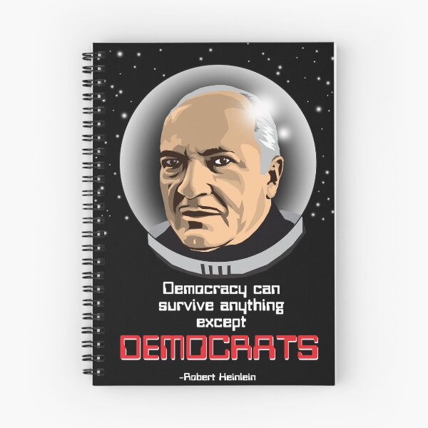 Item preview, Democracy can survive anything except Democrats. -Robert Heinlein  designed and sold by Allen Peterson.