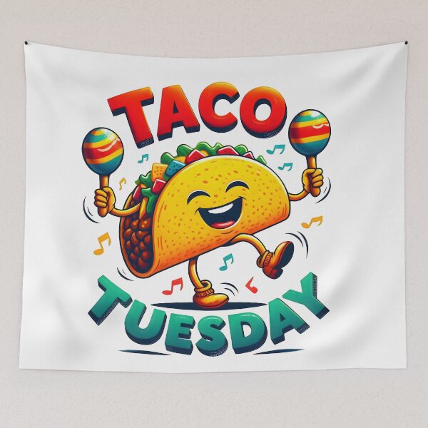 Item preview, tacos, martes de tacos, tacos designed and sold by TrueArtVibes.