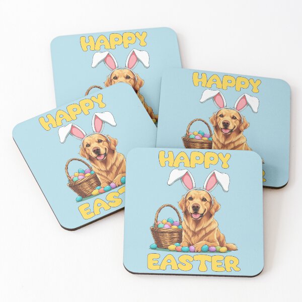 Item preview, Happy Easter, Golden Retriever designed and sold by EstelleStar.