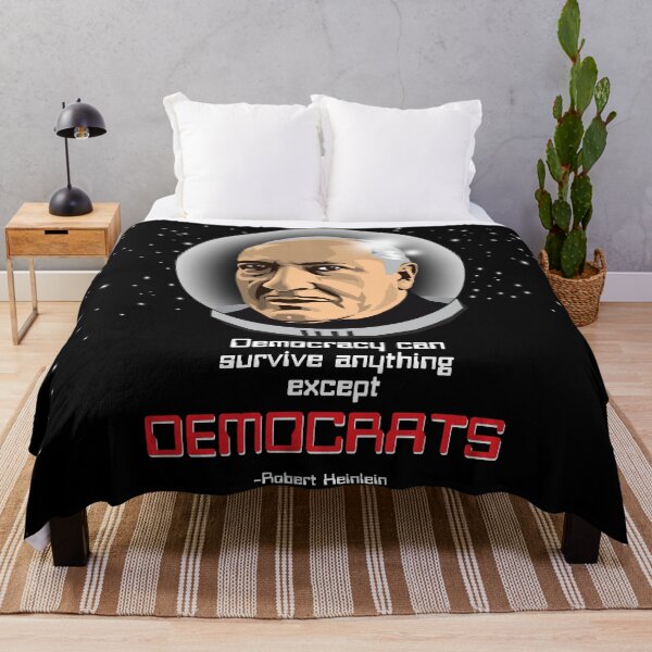 Item preview, Democracy can survive anything except Democrats. -Robert Heinlein  designed and sold by Allen Peterson.