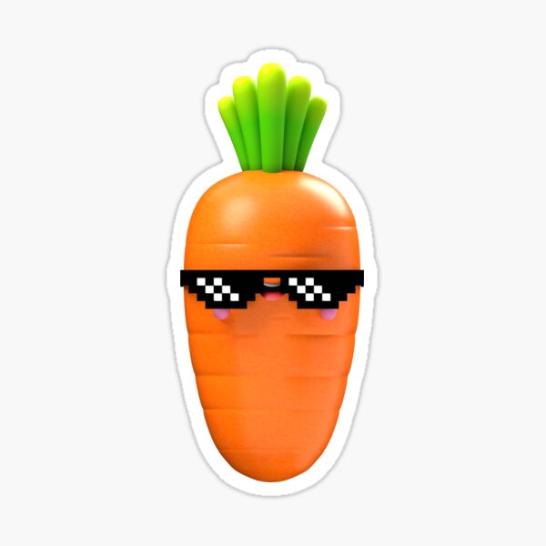 Kawaii Thug Life Carrot – Funny Dancing Veggie for Cool Babies Sticker