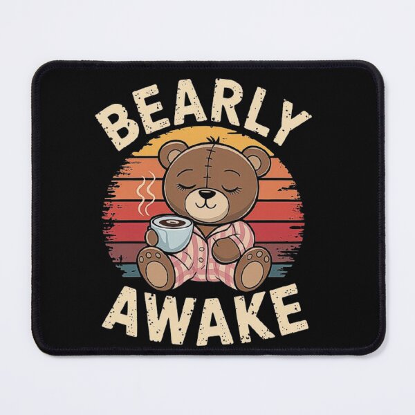 Item preview, Bearly Awake - Cute Sleepy Bear Coffee Lover Design designed and sold by love3617.