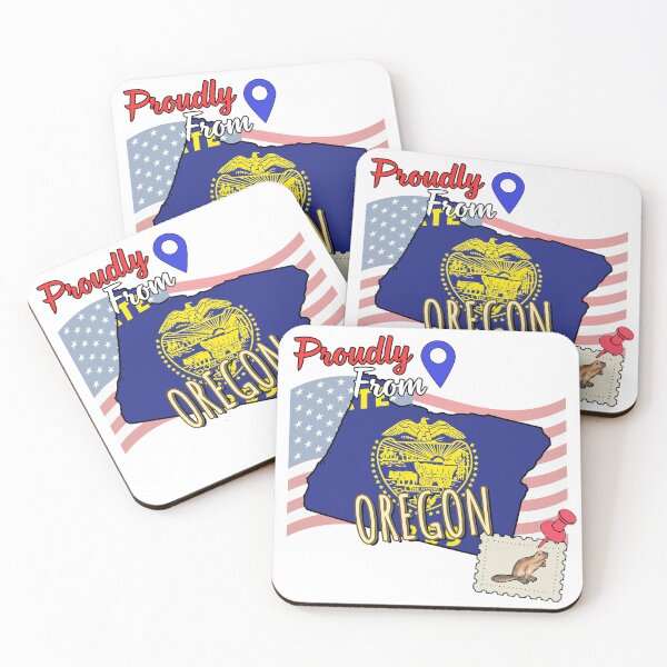 Item preview, Proudly from Oregon - USA state design designed and sold by PHRASEandSTYLE.