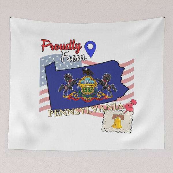 Item preview, Proudly from Pennsylvania - USA state design designed and sold by PHRASEandSTYLE.