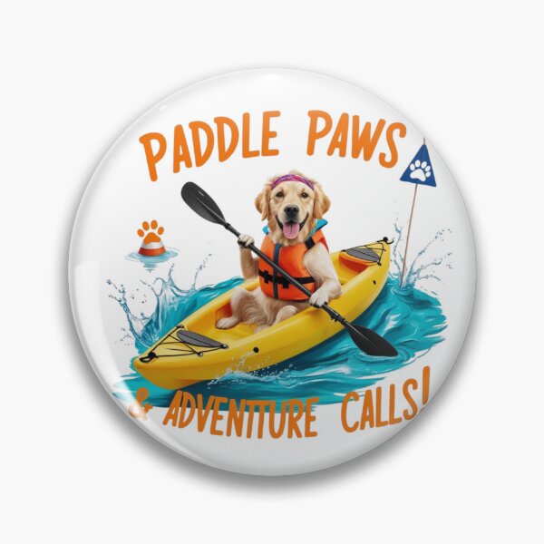 Item preview, Paddle Paws & Adventure Calls! | Kayaking Dog Adventure Design designed and sold by bannzy.