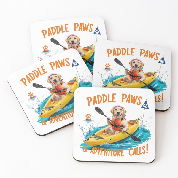 Item preview, Paddle Paws & Adventure Calls! | Kayaking Dog Adventure Design designed and sold by bannzy.