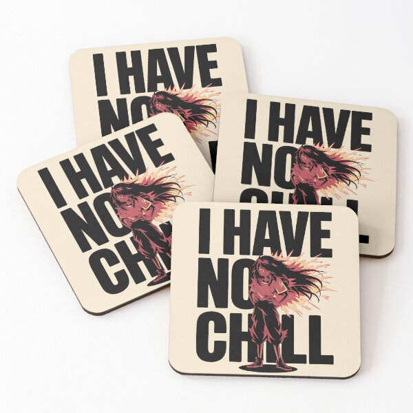 Item preview, I Have No Chill – Intense Anime Energy designed and sold by Evolved Ape.