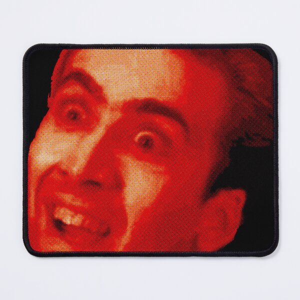 Item preview, Intense Cage Stare - Retro-Red Funny Meme designed and sold by Nostalgia Busters.