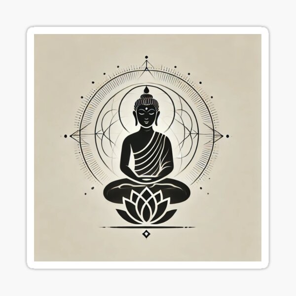 Item preview, Buddha in a meditative pose 1 designed and sold by Inner Glow.