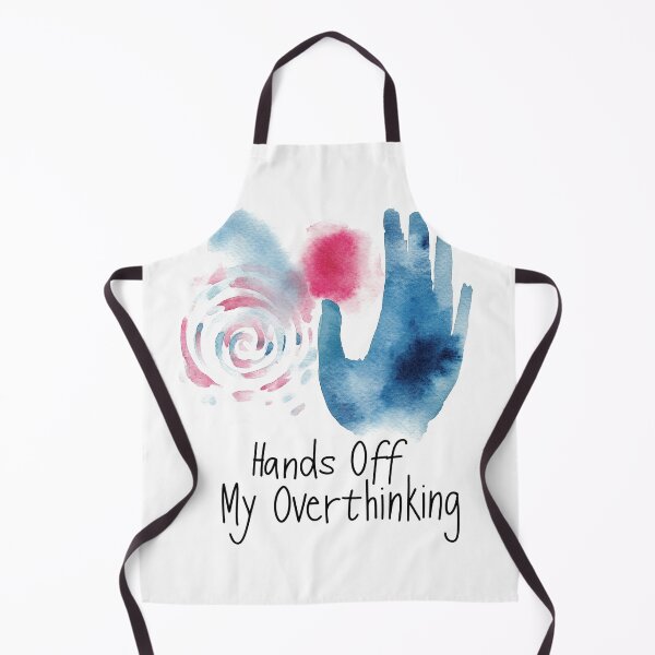 Item preview, Watercolor Art "Hands Off My Overthinking" Mental Health designed and sold by chi3-jp.