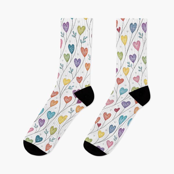 Item preview, Colorful hearts pattern designed and sold by trendspatterns.