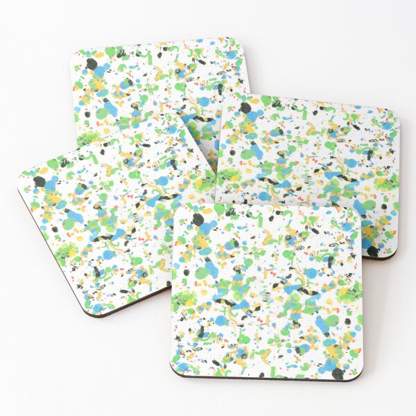 Item preview, colorful abstract splatter art painting designed and sold by adbrotherstudio.