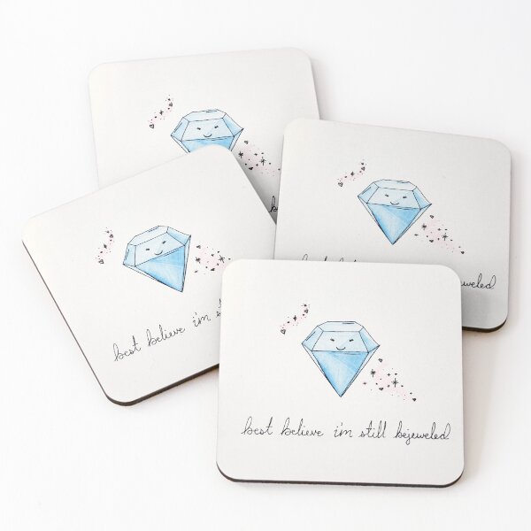 Item preview, Pintura de acuarela "Bejeweled" (Kawaii) designed and sold by BriarThornPDX.