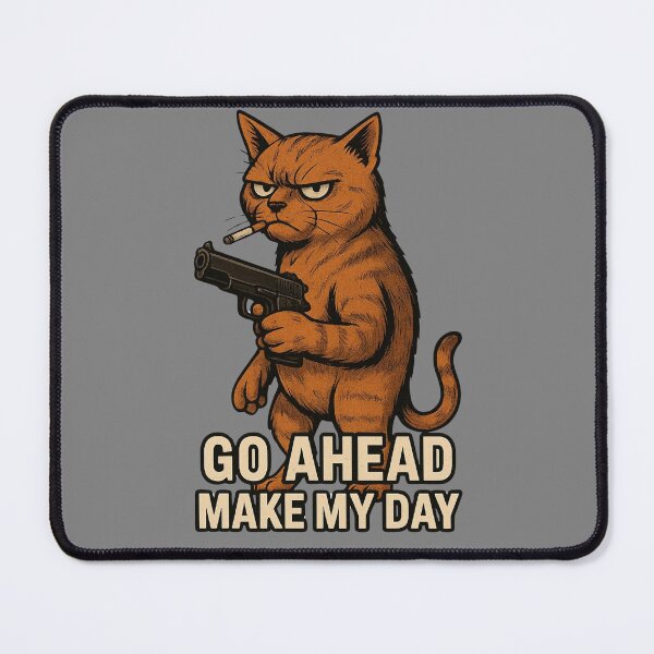 Item preview, Grumpy Cat with a Gun and Attitude designed and sold by BKPDesigns.