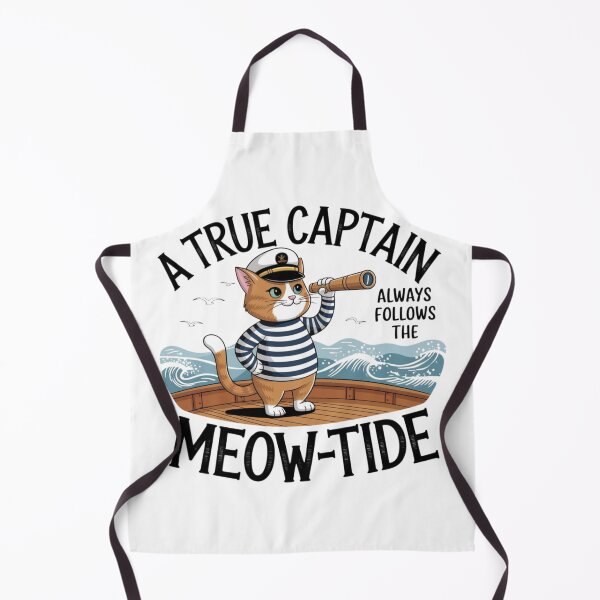 Item preview, Meow-tide Captain – Nautical Sailor Cat Adventure Design designed and sold by bannzy.