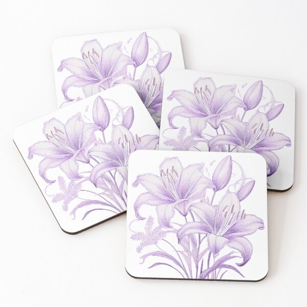 Item preview, Lilies Online – Floral Minimalism designed and sold by EsenciaZen.
