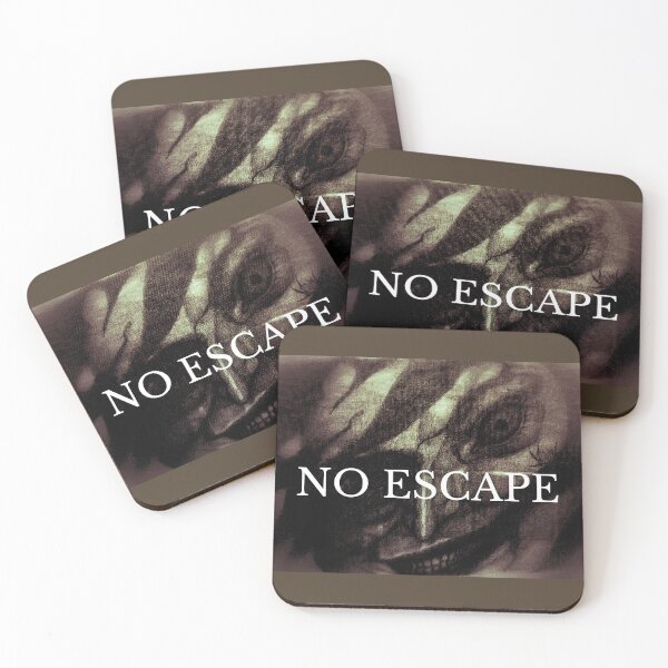 Item preview, No Escape – Dark Grinning Face Abstract Art designed and sold by Anomaly Effect.