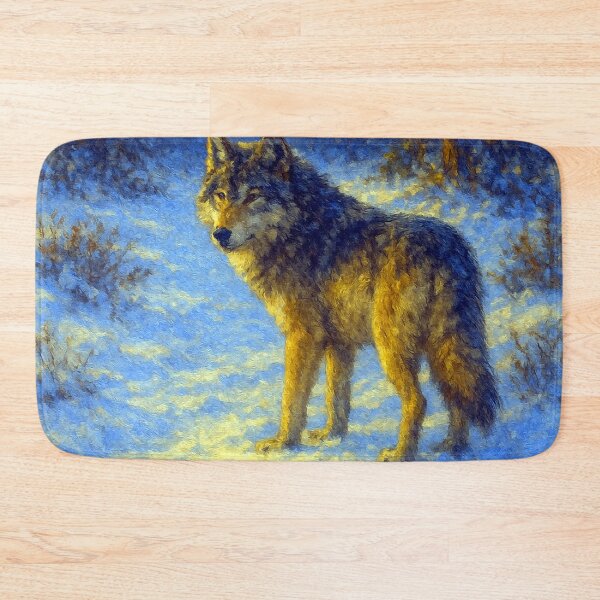 Item preview, Lone Wolf in a Winter Forest designed and sold by ChrisButler.