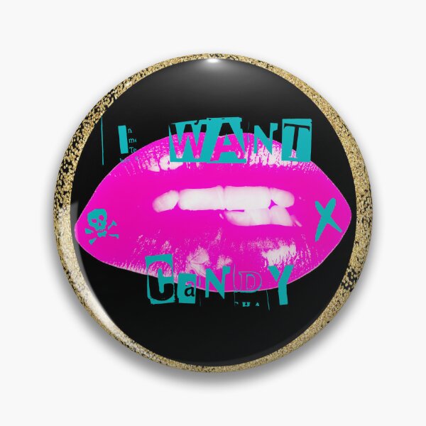 Item preview, Candy Lips Pink/Gold designed and sold by DerekDoll.