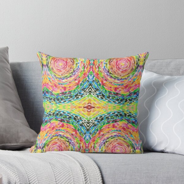 Item preview, Copy of Abstract Spiral Art painting, colorful patch and dot print designed and sold by adbrotherstudio.
