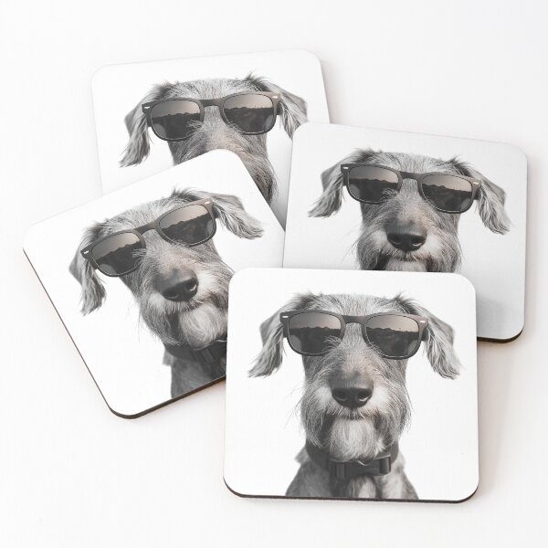 Item preview, Funny cool Irish Wolfhound Dog wearing sunglasses designed and sold by LazyOwlStore.