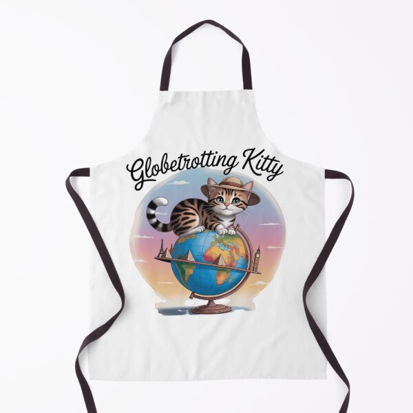 Item preview, Globetrotting Kitty | Whimsical Traveling Cat Adventure Design designed and sold by bannzy.