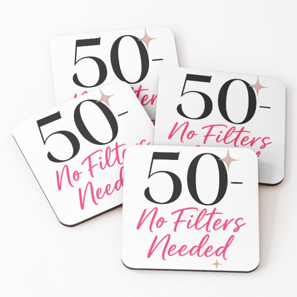 Item preview, 50 – No Filters Needed | Confident & Classy Birthday Design designed and sold by pantapita.