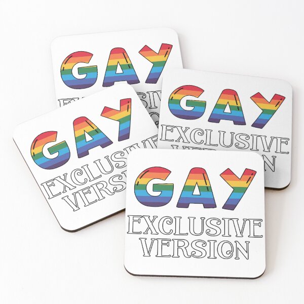 Item preview, Gay Exclusive Version – Bold Rainbow LGBTQ+ Pride Typography designed and sold by Sensepiphoria.